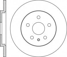 Rotor Disc, NIBK, 562246B, RN1959, BENDIX (017204)