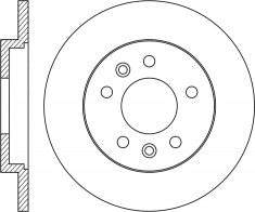 Rotor Disc, NIBK, 3 642 786, RN2043, OPEL (016963)