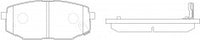ผ้าเบรค NIBK 58201-37A10, PN0861, HYUNDAI (017459)