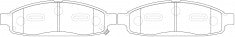 ผ้าเบรค NIBK DB1683 PN0428 BENDIX (018542)