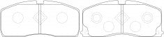 NIBK, Brake Pad, A-258K, PN6186, AKEBONO