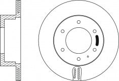 Rotor Disc, NIBK, 2-90020-400-0, RN1105V, ISUZU (017572)
