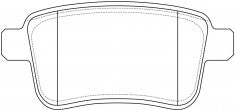 ผ้าเบรค NIBK, A 415 421 04 10, PN0533, MERCEDES-BENZ (017797)
