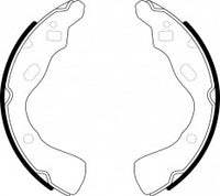 NIBK, Brake Shoes, NR-3535, FN3369, AKEBONO