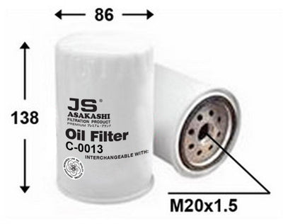 JS,, Oil Filter (SPIN-ON), 1N-4402, C0013, ASIA MOTORS