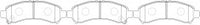 ผ้าเบรค NIBK DB2090 PN0553 BENDIX AUS (017141)