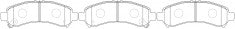 ผ้าเบรค NIBK DB2090 PN0553 BENDIX AUS (017141)