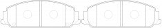 ผ้าเบรค NIBK DB1765X PN0831 BENDIX (016732)