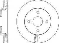 Rotor Disc, NIBK, 4070864, RN1072V, FORD (017331)
