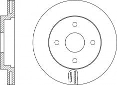 Rotor Disc, NIBK, 4070864, RN1072V, FORD (017331)