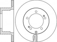 Rotor Disc, NIBK, 42431-60260, RN1976V, TOYOTA (019054)