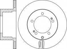 Rotor Disc, NIBK, 42431-60260, RN1976V, TOYOTA (019054)