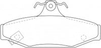 NIBK, Brake Pad, DB1376X, PN0420, BENDIX