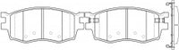 ผ้าเบรค NIBK DB1787 PN0435 BENDIX AUS (017407)