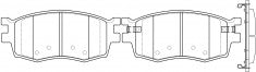 ผ้าเบรค NIBK DB1787 PN0435 BENDIX AUS (017407)