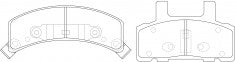 NIBK, Brake Pad, DB1904, PN0308, BENDIX