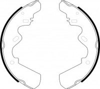 NIBK, Brake Shoes, NR-4006, FN4431, AKEBONO