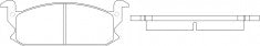 ผ้าเบรค NIBK, A-121K, PN26001, AKEBONO (017081)