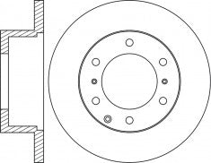 Rotor Disc, NIBK, 562114B, RN1119, BENDIX (018218)