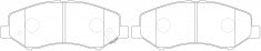 ผ้าเบรค NIBK, A-402WK, PN2317, AKEBONO (018455)