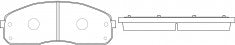 ผ้าเบรค NIBK 58101-4FA00, PN0600, HYUNDAI (017497)
