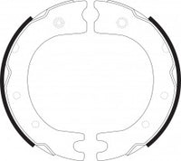 NIBK, Brake Shoes, NR-1062, FN2298, AKEBONO