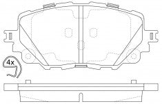 NIBK, Brake Pad, D1903-9130, PN5817, FMSI