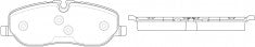 ผ้าเบรค NIBK DB1780 PN0484 BENDIX (017743)