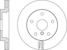 Rotor Disc, NIBK, 34 11 6 793 244, RN1590V, BMW (016706)