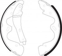 NIBK, Brake Shoes, 44060-0X825, FN22001, NISSAN