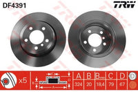 Rotor Disc Df, TRW, 34 21 6 864 045, 4391, BMW (075783)