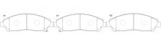 ผ้าเบรค NIBK, 04465-26440, PN1861, TOYOTA (019025)