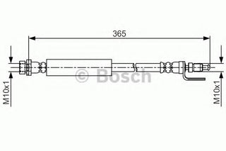 Brake Hose, BOSCH, 1 767 103, 1987 476 980, FORD  (020893)