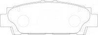 NIBK, Brake Pad, A-323K, PN1252, AKEBONO