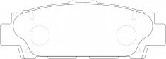 ผ้าเบรค NIBK, A-323K, PN1252, AKEBONO (018911)