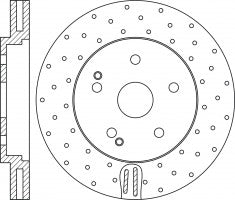 ผ้าเบรค Performance, NIBK, A 166 421 16 00, , MERCEDES-BENZ (017935)