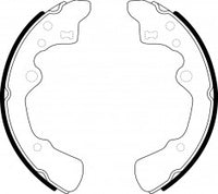 NIBK, Brake Shoes, NR-3537, FN3372, AKEBONO