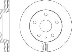 Rotor Disc, NIBK, GHP9-33-251A, RN1516V, MAZDA (017974)