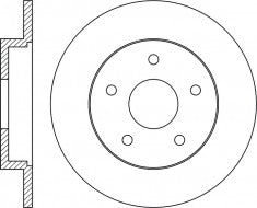 Rotor Disc, NIBK, 1 223 540, RN1189, FORD (017224)