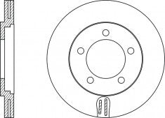 Rotor Disc, NIBK, 5812944010, RN1095V, HYUNDAI (017480)
