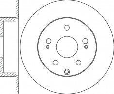 Rotor Disc, NIBK, MR569681, RN1811, MITSUBISHI (018247)