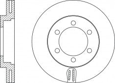 Rotor Disc, NIBK, 43512-25060, RN1535V, TOYOTA (018988)