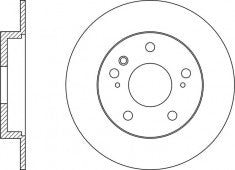 Rotor Disc, NIBK, 42431-0T010, RN1575, TOYOTA (019108)