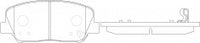 ผ้าเบรค NIBK, D1413-8527, PN11001, FMSI (017475)