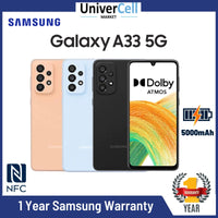 Samsung Galaxy A33 5G (NFC) | 8GB + 128GB | IP67 Water/Dust Resistant | Super AMOLED | 1 Year Samsung Warranty