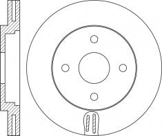 Rotor Disc, NIBK, 1854394, RN1759V, FORD (017236)
