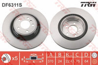 Rotor Disc, TRW, 34 21 6 775 291, DF6311S, BMW (071605)