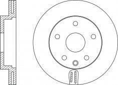 Rotor Disc, NIBK, 562198B, RN1389V, BENDIX (017316)