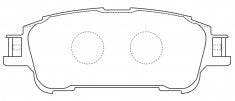 NIBK, Brake Pad, AN-797K, PN1804, AKEBONO