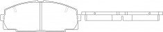 NIBK, Brake Pad, A-247K, PN1237, AKEBONO
